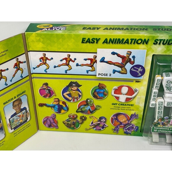 Crayola Color Alive Easy Animation Studio Complete Set +Free iOS Android App NEW - Picture 4 of 4